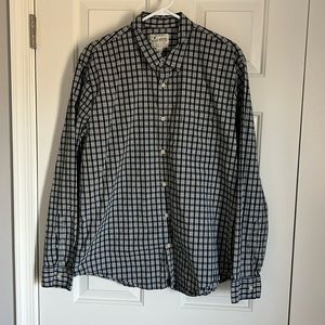 Men’s Lucky Brand blue button up XL